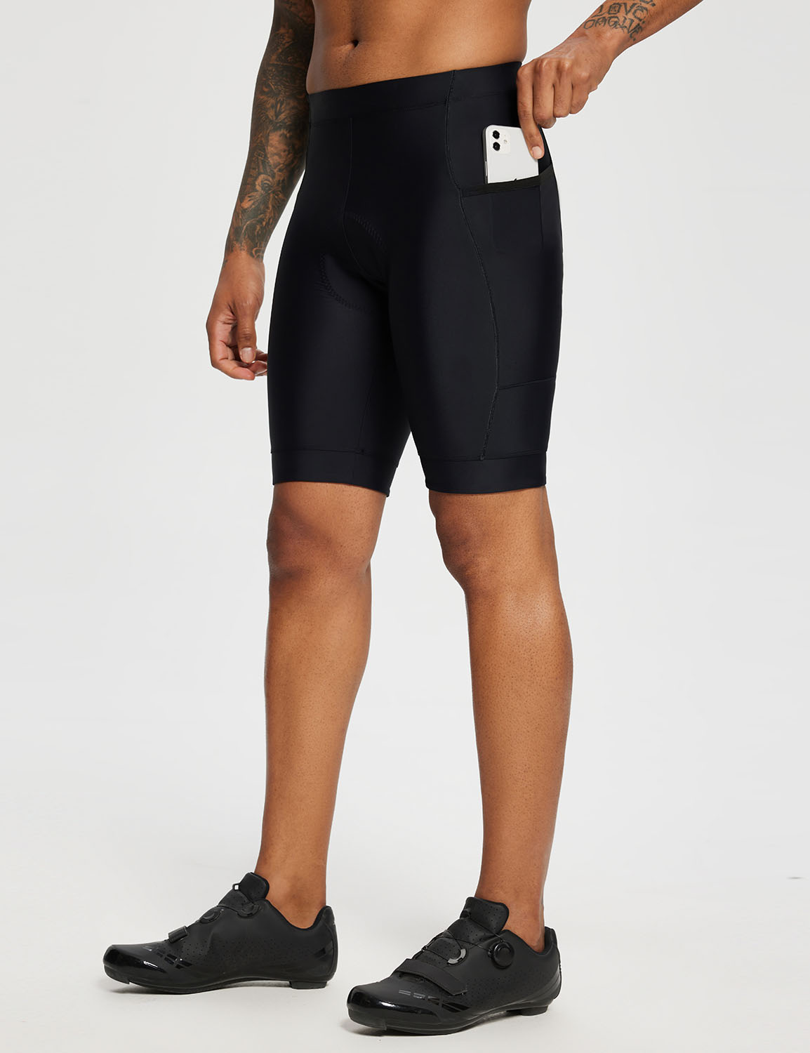 Baleaf Men's Airide 4D Padded MTB Shorts eai016 Black Side