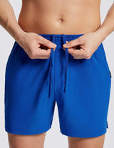 Baleaf Men's Laureate Quick-Dry 5'' Shorts ebd019 Nautcal Blue Details