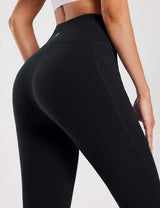 #Baleaf Women's High Rise Knee-length Pocketed Capris Anthracite Details