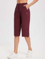 Baleaf Women's Evergreen Cotton 17" Sweatpants ebh026 Chocolate Truffle Side