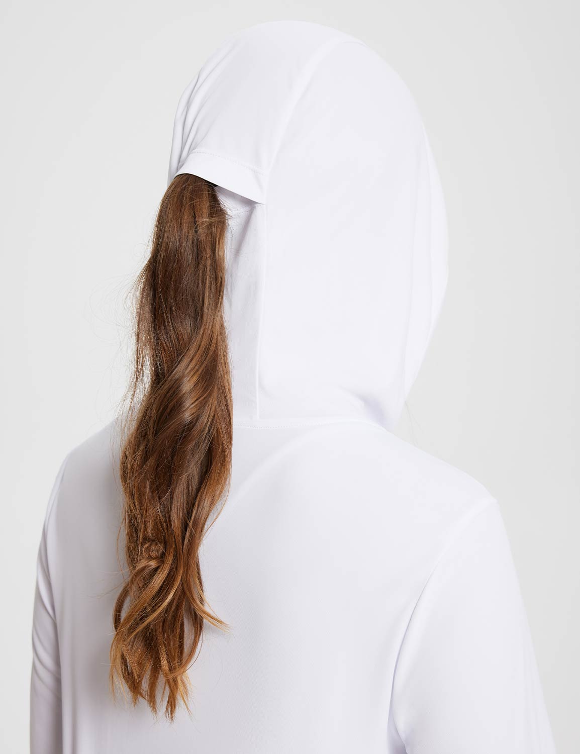 #Baleaf Women's UPF 50+ Lightweight Hoodie ega005 Lucent White Details