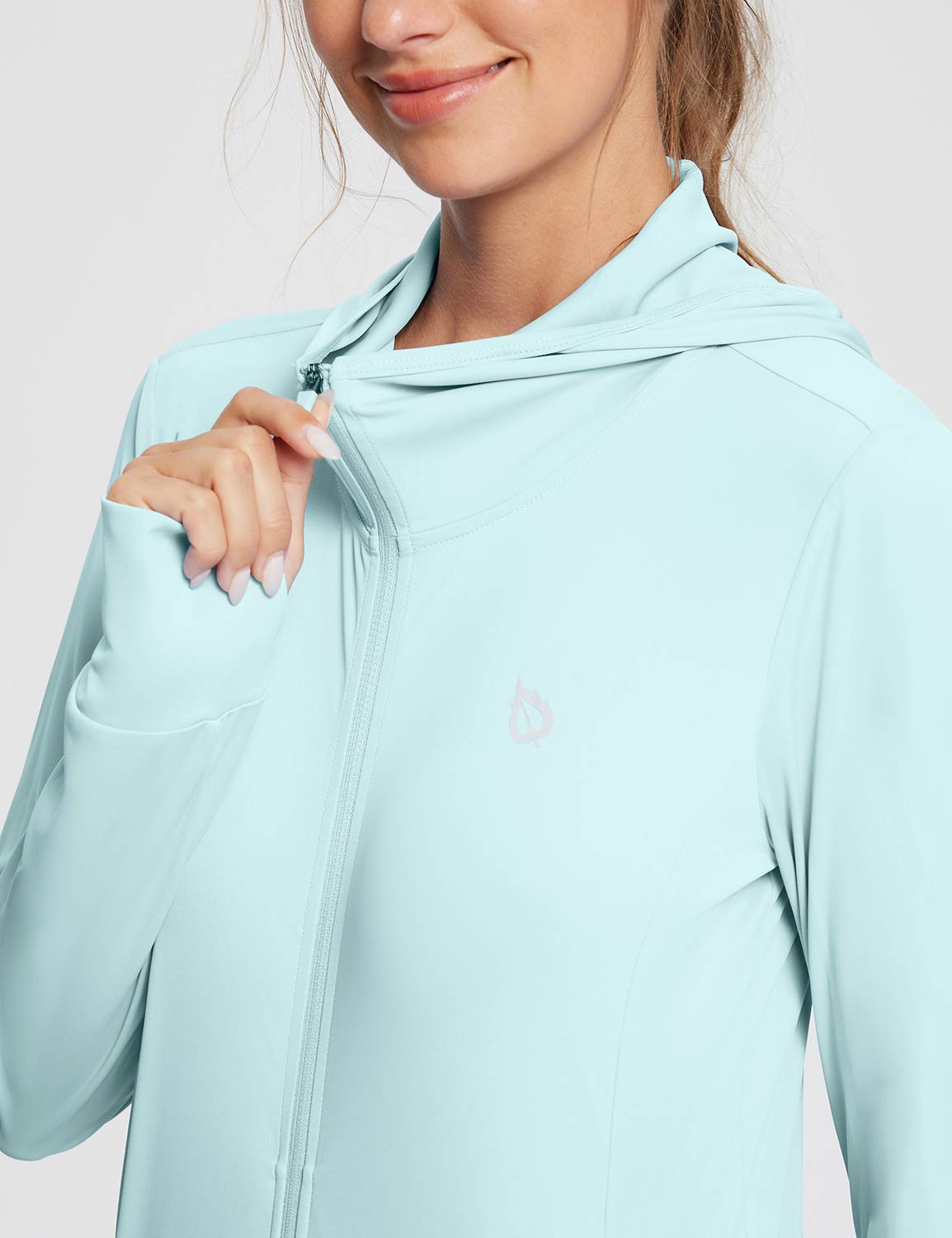 #Baleaf Women's UPF 50+ Lightweight Hoodie ega005 Spa Retreat Details