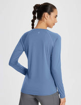 Baleaf Women's UPF 50+ Quick-Dry Sun Shirts ega010 Ashleigh Blue Back