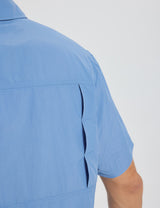 Baleaf Men's UPF 50+ Lightweight Fishing Shirt ega019 Ashleigh Blue Details