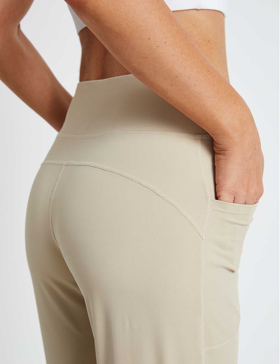 Baleaf Women's Flyleaf Pull-On Bermuda Shorts dbd005 Khaki Details